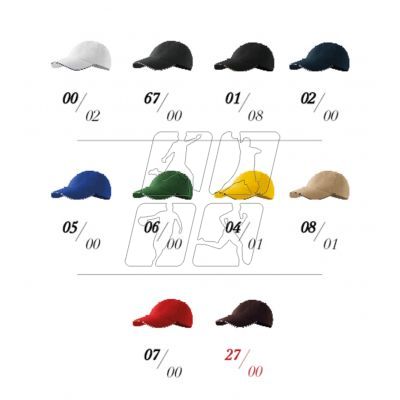 Unisex Sandwich Cap 6P (White)