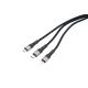 2. TROIKA DREIZACK PRO USB cable 1.2 m USB C USB C/Micro USB-A/Lightning 100 W Black, Gray