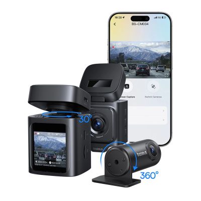 6. Baseus PrimeTrip VD1 car camera video recorder 2K+1080p - black