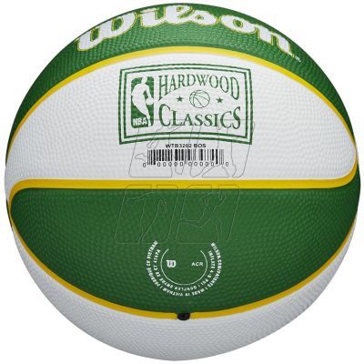 3. Wilson NBA Team Retro Boston Celtics Mini Ball WTB3200XBBOS