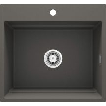Single-bowl magnetic granite sink