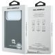 8. Karl Lagerfeld Grained Karl Head Metal MagSafe Case for iPhone 18 Pro / 17 Pro - Black