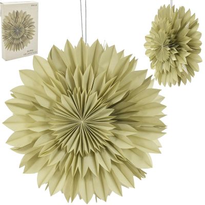 13. 3D DECORATIVE HANGING PAPER STAR 50CM GREEN