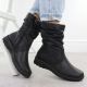 5. Leather waterproof women's ankle boots insulated with a membrane RIEKER Z7171-01