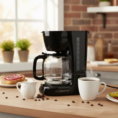 9. Esperanza Arabica EKC005 drip coffee machine (950W; black)