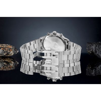 6. Men's Watch Giewont Chronograph Sapphire Silver Blue GW4580-B3