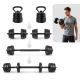 15. 4-in-1 Weight Set (Barbell, Dumbbells, Kettlebell, Push-Up Handles) Spokey PONDUS SET 20 kg