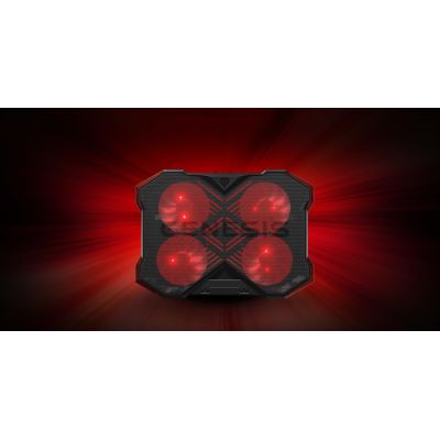 8. GENESIS Oxid 260 cooling pad for laptop 43.9 cm (17.3") 1010 RPM Black, Red