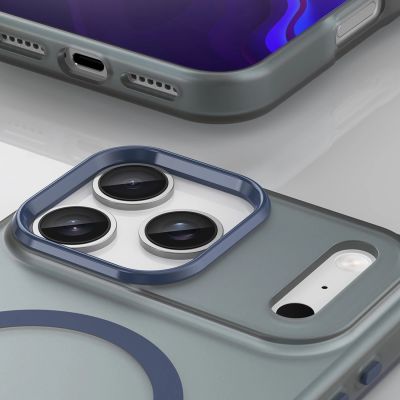 6. Magnetic Abrasive iPhone 17 Pro Case Compatible with MagSafe - Matte Blue