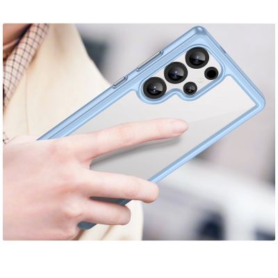 7. Outer Space Case with Gel Frame for Samsung Galaxy S25 Ultra - Blue