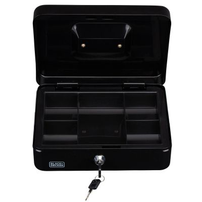 13. METAL CASE FOR MONEY AND DOCUMENTS 25x8.5x18CM BLACK + DECKER