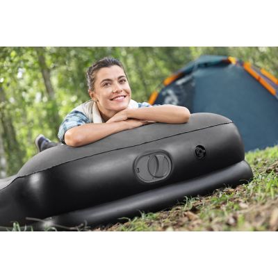 10. Bestway 671BT Air Mattress Single Mattress Black, Gray Unisex