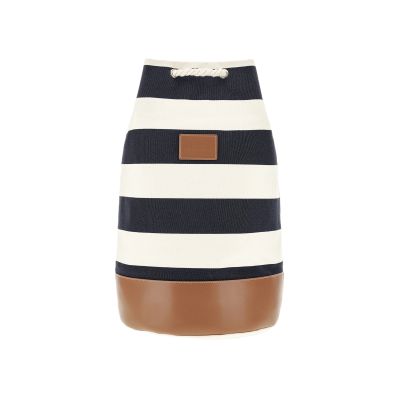 6. Paul&Shark navy blue and ecru unisex fabric bag 26418102-H21 - elegant and practical
