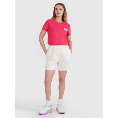 4. Women's regular printed T-shirt 4F 4FRSS25TTSHF2693-54S