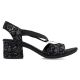 9. Comfortable Rieker W RKR679 black sandals