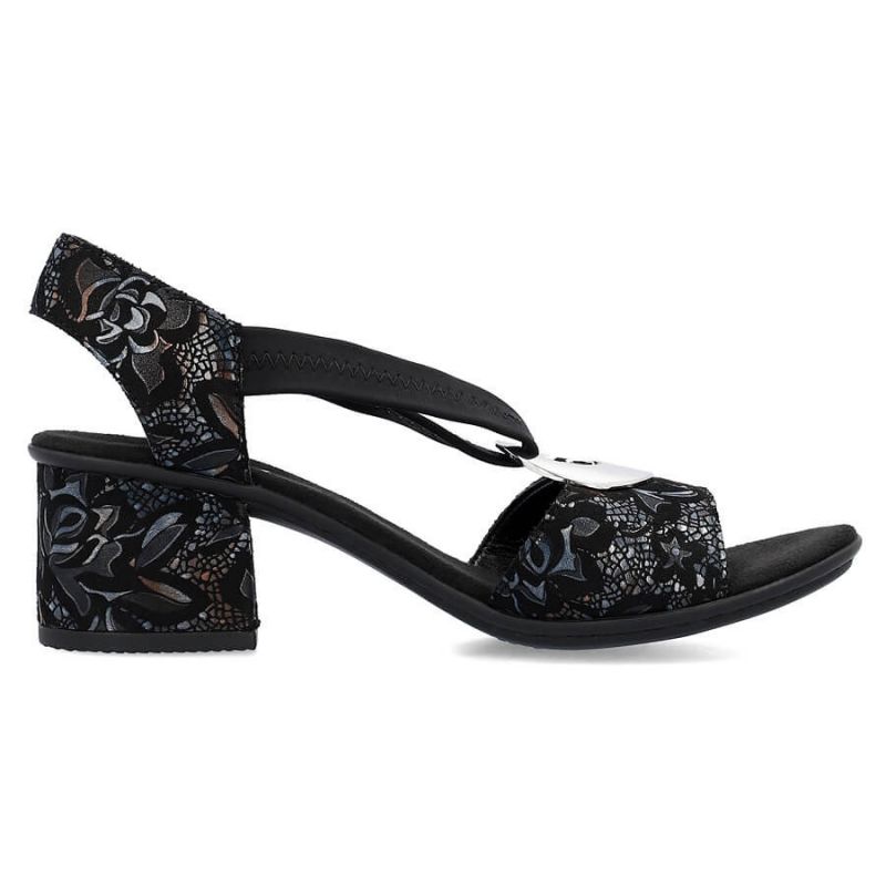 9. Comfortable Rieker W RKR679 black sandals