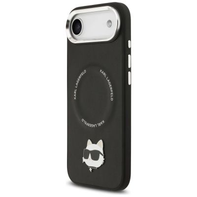 2. Karl Lagerfeld Choupette Pin MagSafe Case for iPhone Air Black