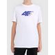 Boy's printed T-shirt 4F 4FJWAW26TTSHM3515-10S