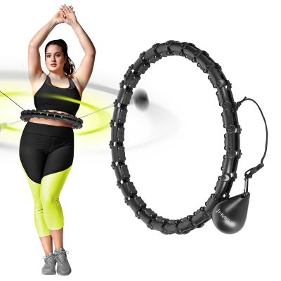 3. Hula Hop Set HHW11 BLACK with studs and weight + BR163 BLACK PLUS SIZE HMS belt