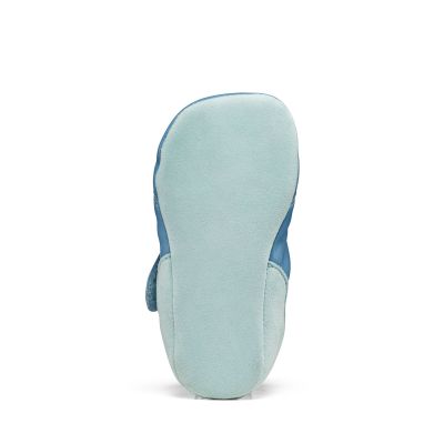 3. Affenzahn Crawly Shark leather crawling shoes (01257-30211)