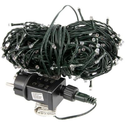 10. CHRISTMAS TREE LIGHTS LIGHT CHAIN 120 LED TIMER COOL WHITE