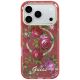 3. Guess IML Glitter Blossom Roses case for iPhone 17 Pro Max / 18 Pro Max - burgundy
