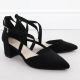 5. Sergio Leone SK-830 women's black block heel sandals