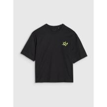Women's regular printed T-shirt 4F 4FWSS25TTSHF1967-20S