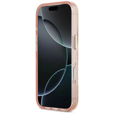 5. Guess Jungle Tonal Triangle MagSafe Case for iPhone 17 Pro Max - Pink