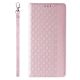 5. Magnet Strap Case for Samsung Galaxy S23+ Flip Wallet Mini Lanyard Stand Pink