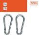 5. STEEL CARABINER 2 PCS BLACK + DECKER