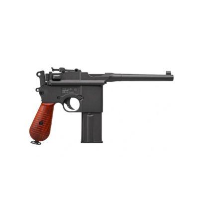15. RANGER M712 Broomhandle FULL AUTO BLOWBACK air pistol, 4.5 BBs, 19 shots. KWC