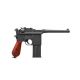 15. RANGER M712 Broomhandle FULL AUTO BLOWBACK air pistol, 4.5 BBs, 19 shots. KWC