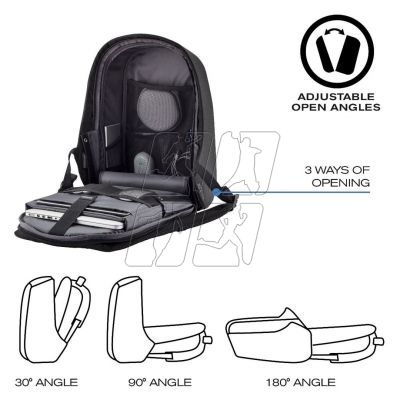 17. XD DESIGN ANTI-THEFT BACKPACK BOBBY HERO SMALL BLACK P/N: P705.701