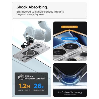11. Spigen Ultra Hybrid Mag MagSafe Case for Samsung Galaxy S26 Ultra Neo One - Transparent
