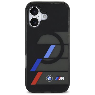 3. BMW M IML Metal Buttons Tricolor Lines MagSafe Case for iPhone 17 - Black