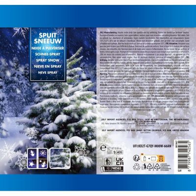 3. ARTIFICIAL SNOW SPRAY DECORATIVE FOR CHRISTMAS TREE WINDOW 300ML