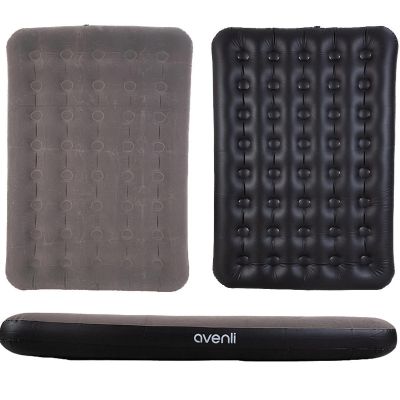 2. FLOCKED MATTRESS 2-SEAT GRAY 191x137x22CM 24639