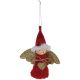 DECORATIVE BAUBLE PENDANT ANGEL 14CM RED