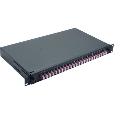 3. Helos Fiber Optic Splice Box 19" 24 x LC Duplex OM4 ready to connect (375561)