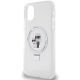 6. Karl Lagerfeld KLHMN61HMRSKCH iPhone 11 / Xr 6.1" white/white hardcase Ring Stand Karl&Choupette MagSafe