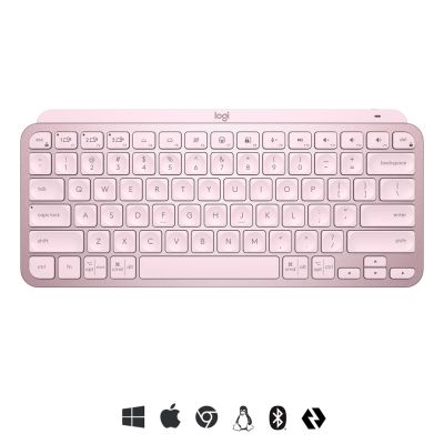 6. LOGITECH MX Keys Mini 920-010500 Pink Wireless Keyboard