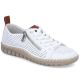 Women's leather openwork shoes white Rieker N2405-80