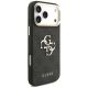 4. Guess 4G Big 4G Classic Logo Big Strap Metal Buttons Case for iPhone 18 Pro / 17 Pro – Black
