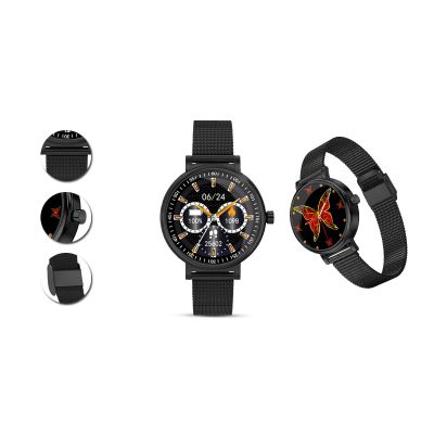 6. RUBICON SMARTWATCH RNBE64-3 BLACK Women's Watch