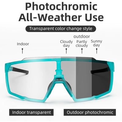 2. Rockbros SP22BL turquoise photochromic glasses