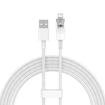 2. Baseus Explorer Series cable USB - Lightning 2.4A 2 m white (CATS010102)