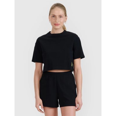 Women's crop top t-shirt 4F 4FWSS25TTSHF1977-20S