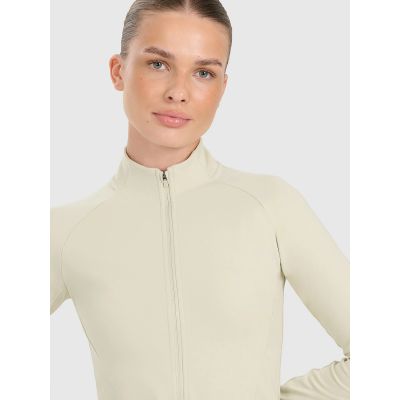 5. Women's slim quick-drying training sweatshirt 4F 4FRAW25TFSWF0808-83S