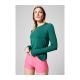 2. CASALL Delight Crew Neck Long Sleeve T-shirt, green